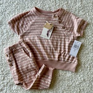 NWT Jessica Simpson 2pc Organic Matching Set - 12 months